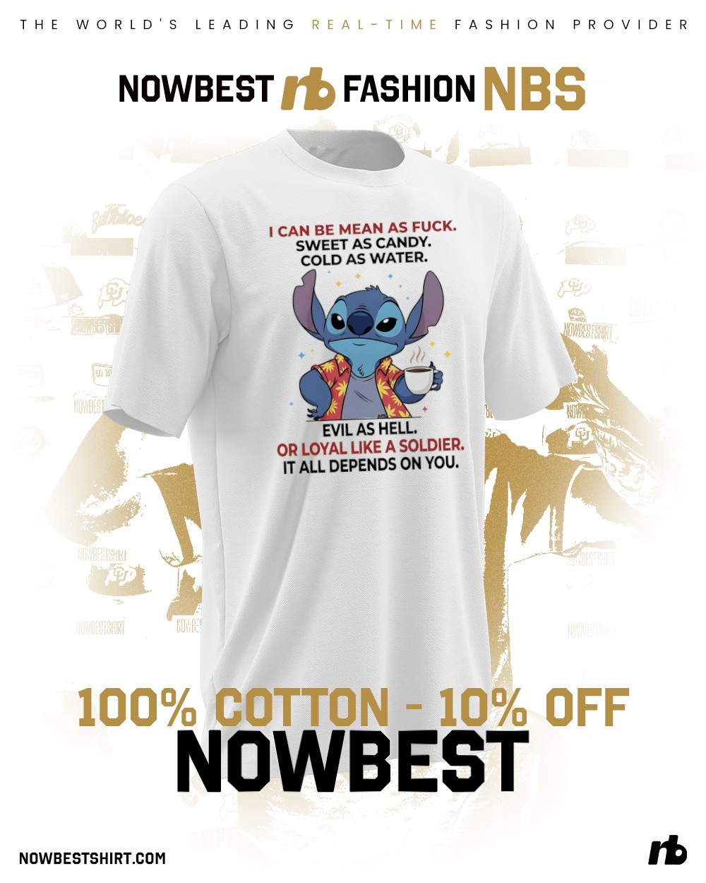 Ny Giants Baby Clothes Stitch I Can Be Mean As Fuck Sweet As Candy