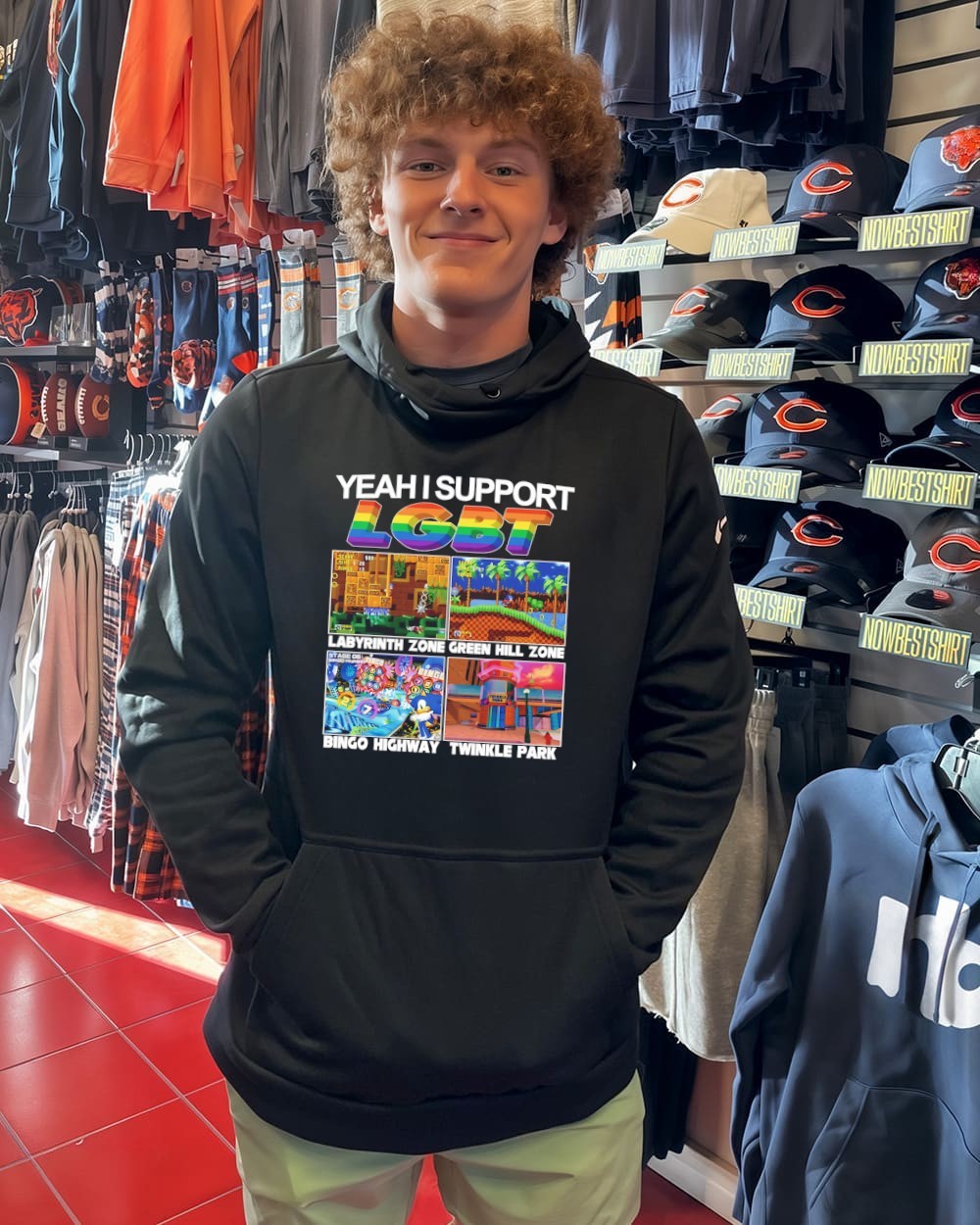 TheReplacementsTシャツリプレイツメンツビン Yeah I support LGBT Labyrinth Zone Green Hill Zone Bingo Highway