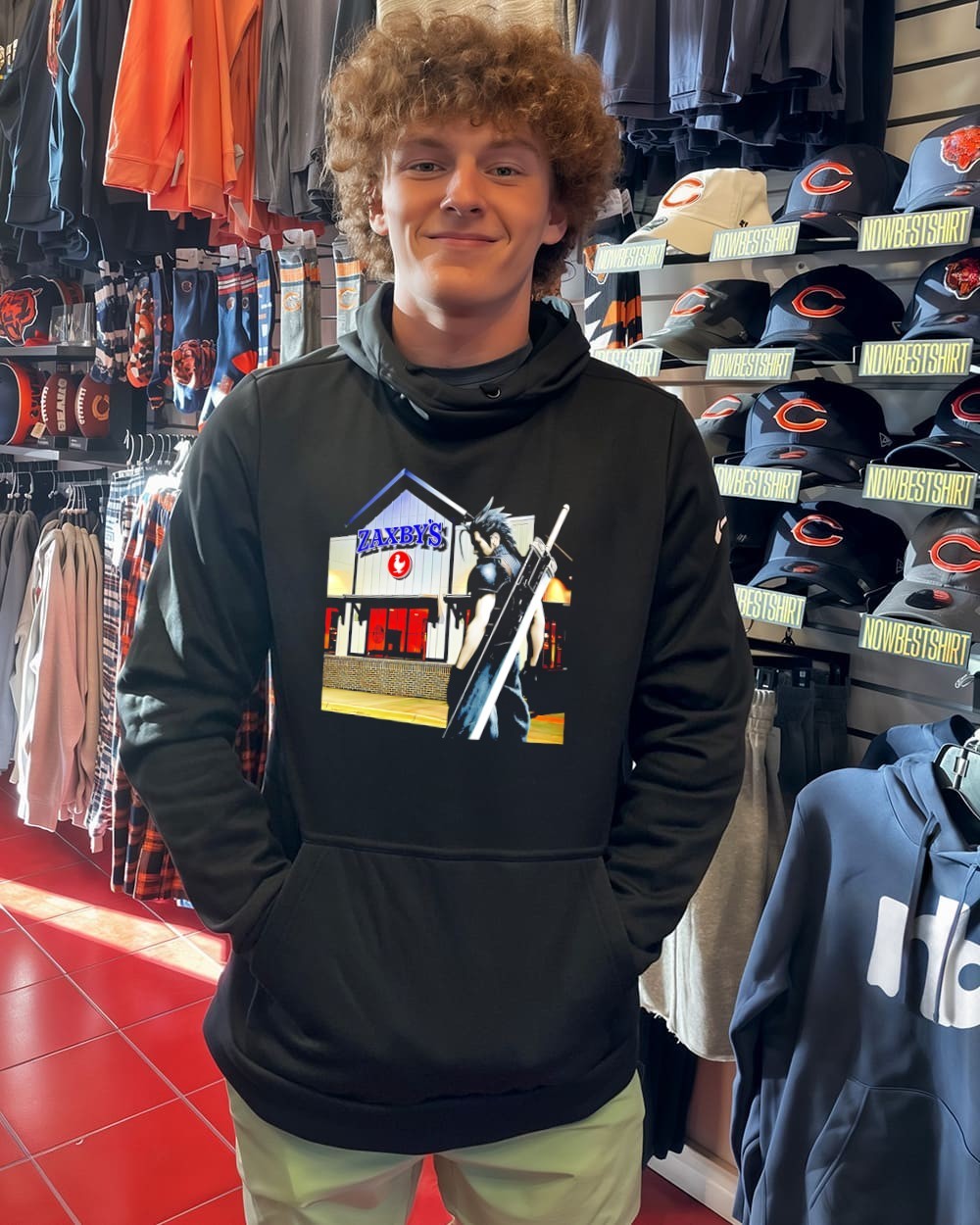 Zack Fair Final Fantasy VII x Zaxby's graphic vintage shirt