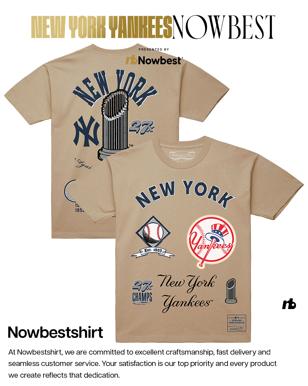 New York Yankees 27X World Series Champions 1903 2 sided