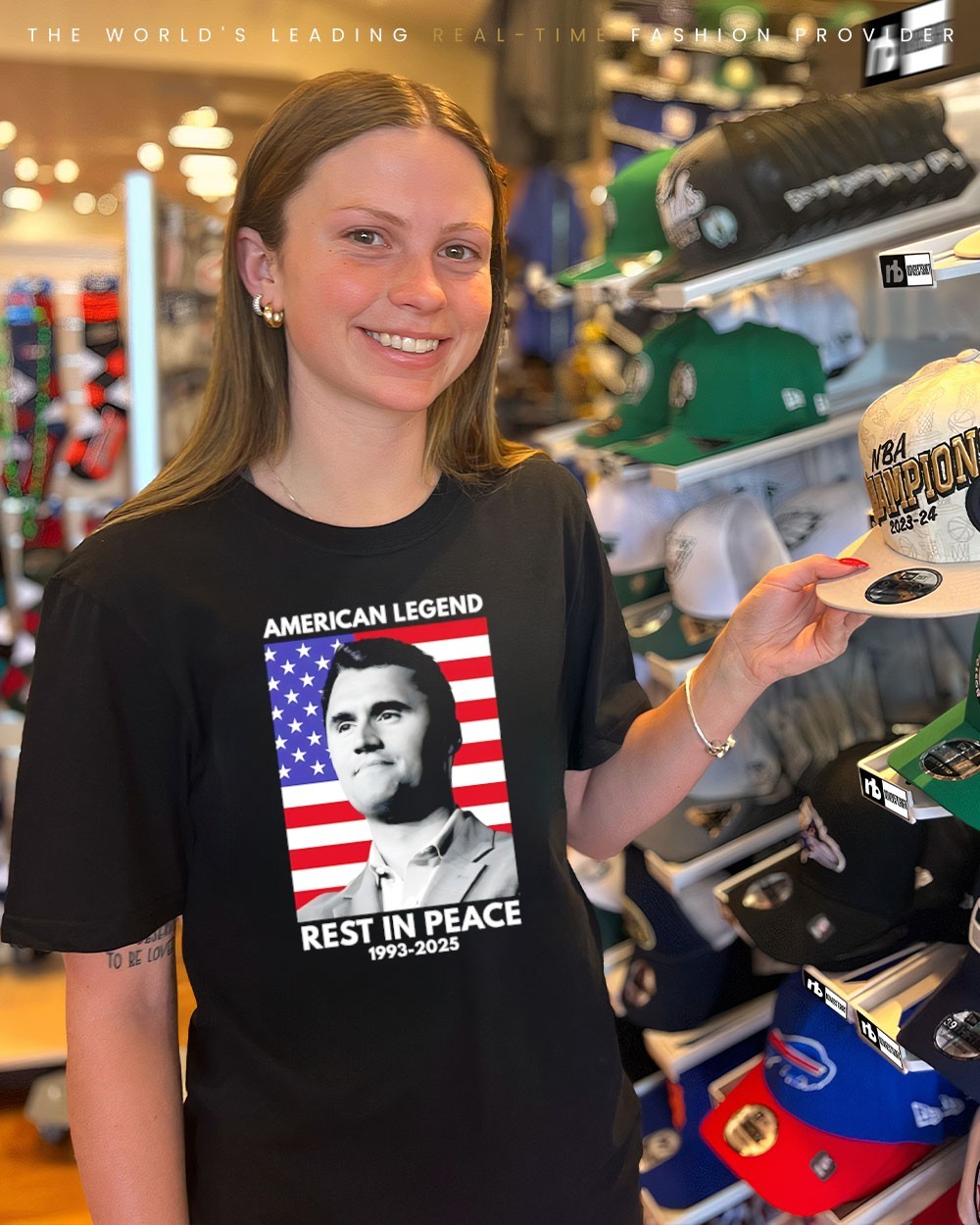 Bonnet Charlie Kirk A True Patriot : Bonnet En Tricot Hommage Brodé