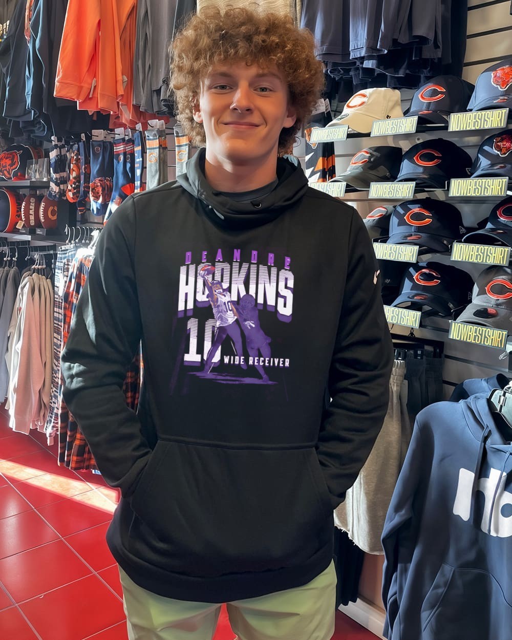 Hoodie Deandre Hopkins Jersey NFL Nike On Field Apparel Houston