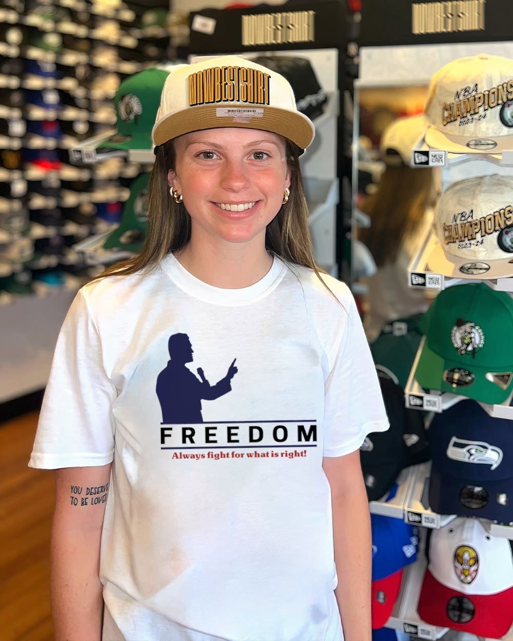 Charlie Kirk Freiheit T-Shirt Damen - Baumwolle Shirt Mit Politischem Statement