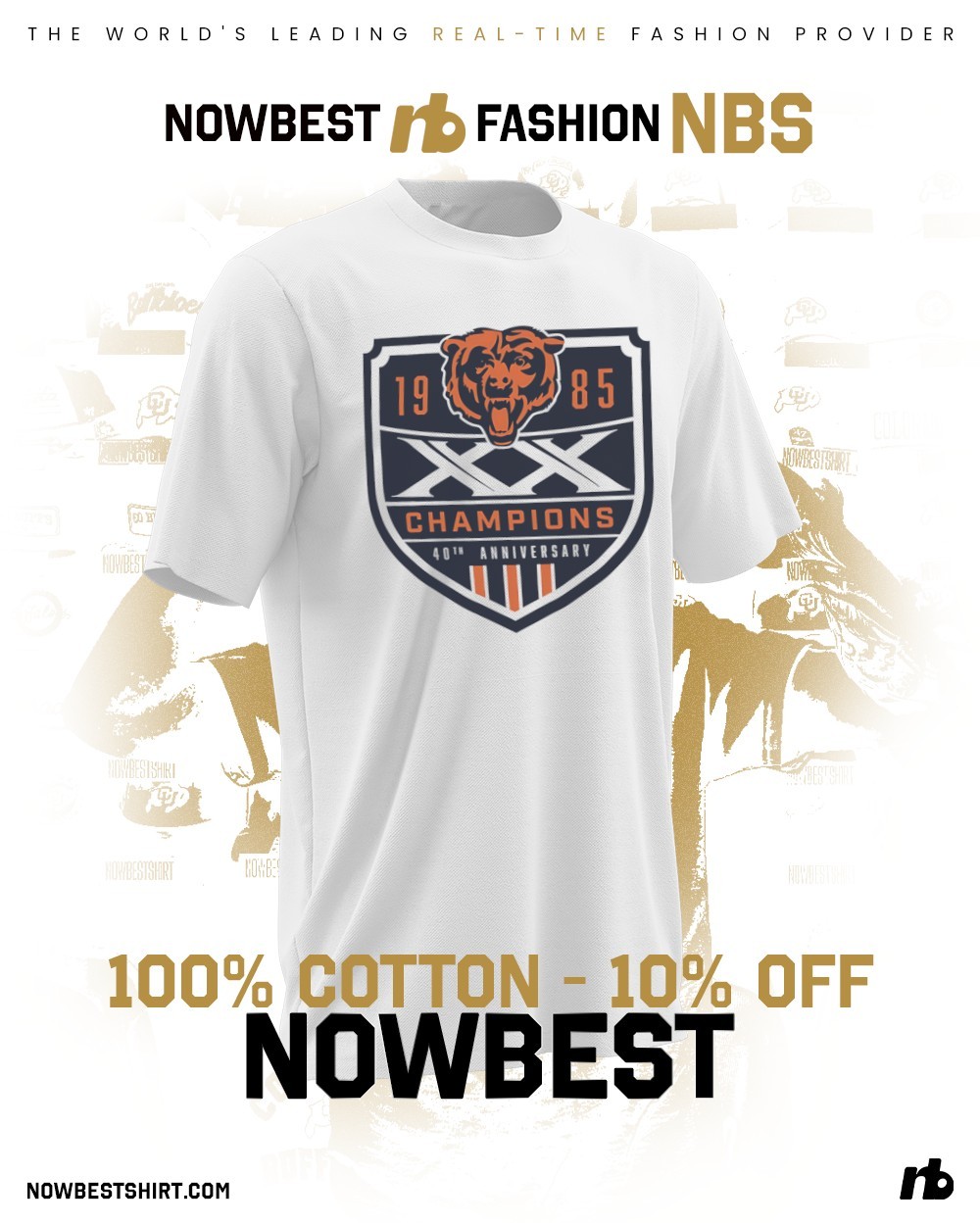 Chicago Bears 1985 Super Bowl XX Champions 40th Anniversary shirt