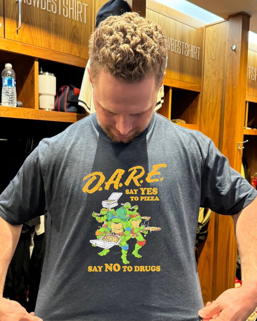 D.A.R.E. Ninja Turtles say yes to Pizza say no to drugs shirt