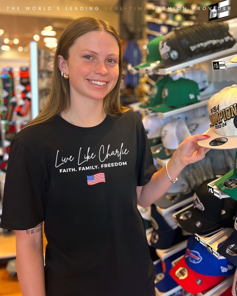 Faith Family Freedom American Flag Gift T-Shirt