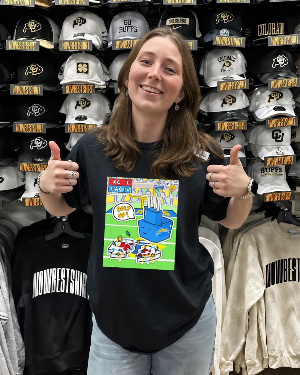 Los Angeles Chargers beat Kansas City Chiefs 2025 NFL mascot shirt