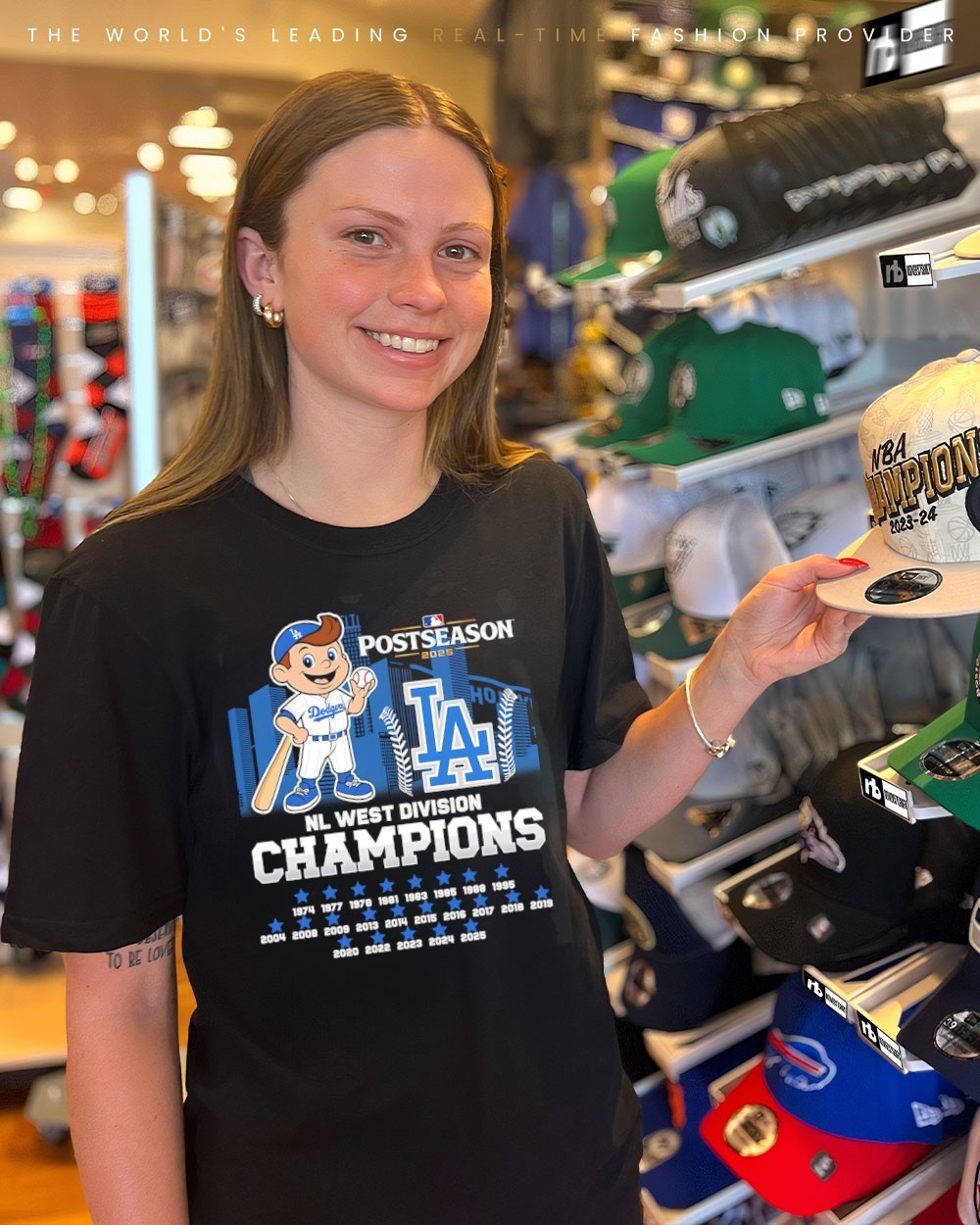 Los Angeles Dodgers 2025 NL West Division 23X Champions mascot