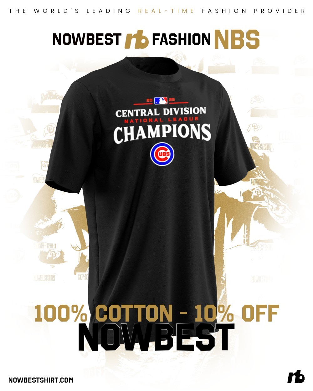 Official Chicago Cubs 2025 NL Central Division Champions shirt
