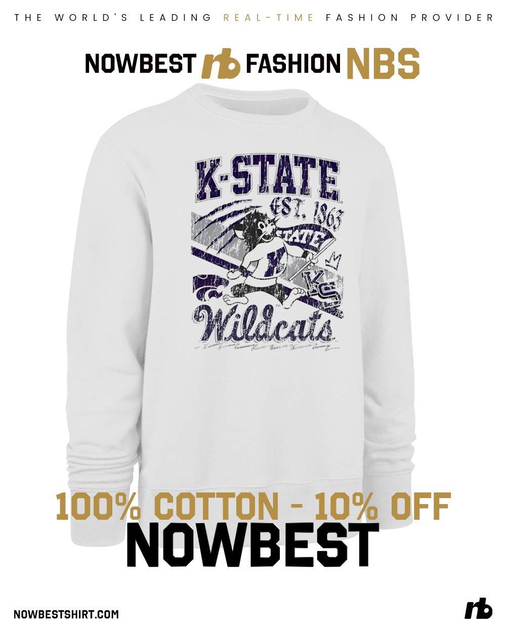 古着　Kansas State Wildcats スウェットシャツ12→10 古着 Kansas State Wildcats スウェットシャツ12→10 Kansas State