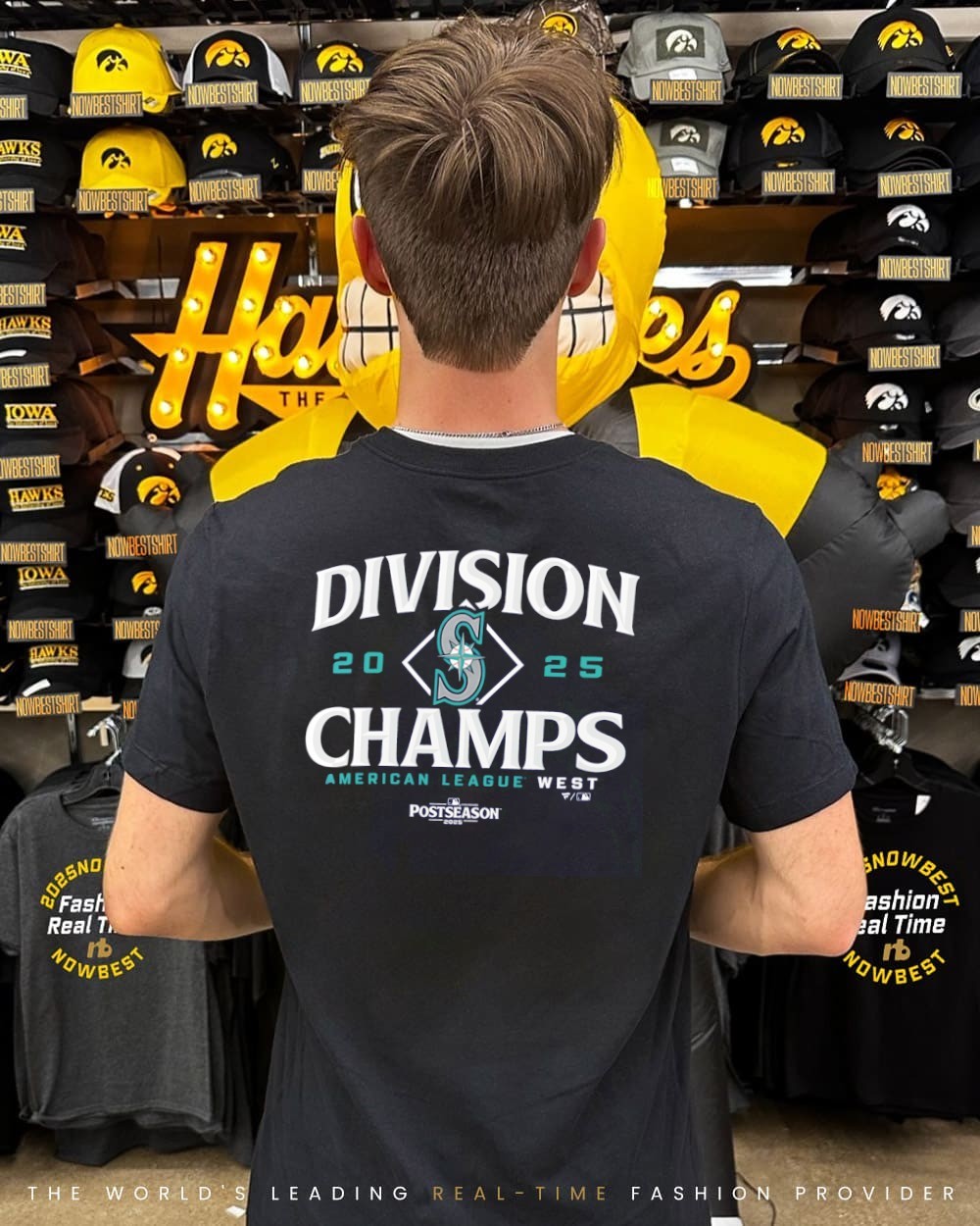 Seattle Mariners 2025 AL West Division Champions Locker Room shirt