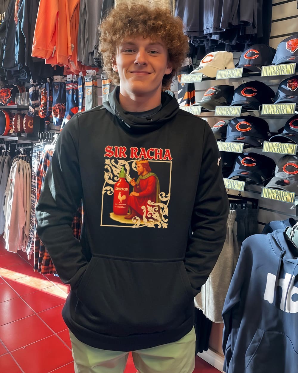 Sir Racha – Funny Sriracha Sauce Medieval Parody Tee For Hot