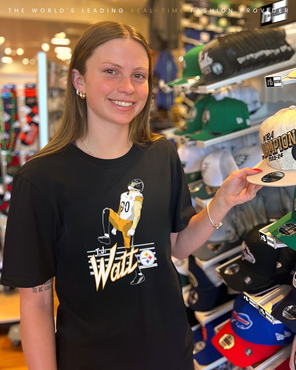 T.J. Watt Pittsburgh Steelers 2025 NFL player graphic shirt