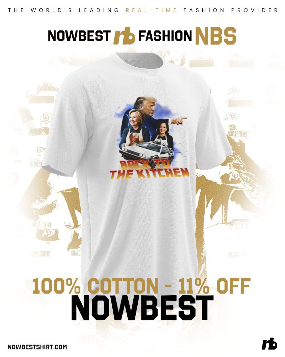 Trump Back to the Kitchen Kamala Harris and Hillary Clinton shirt