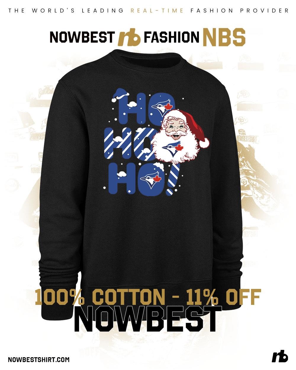 2025 Toronto Blue Jays Christmas Santa Ho Ho Ho shirt, hoodie