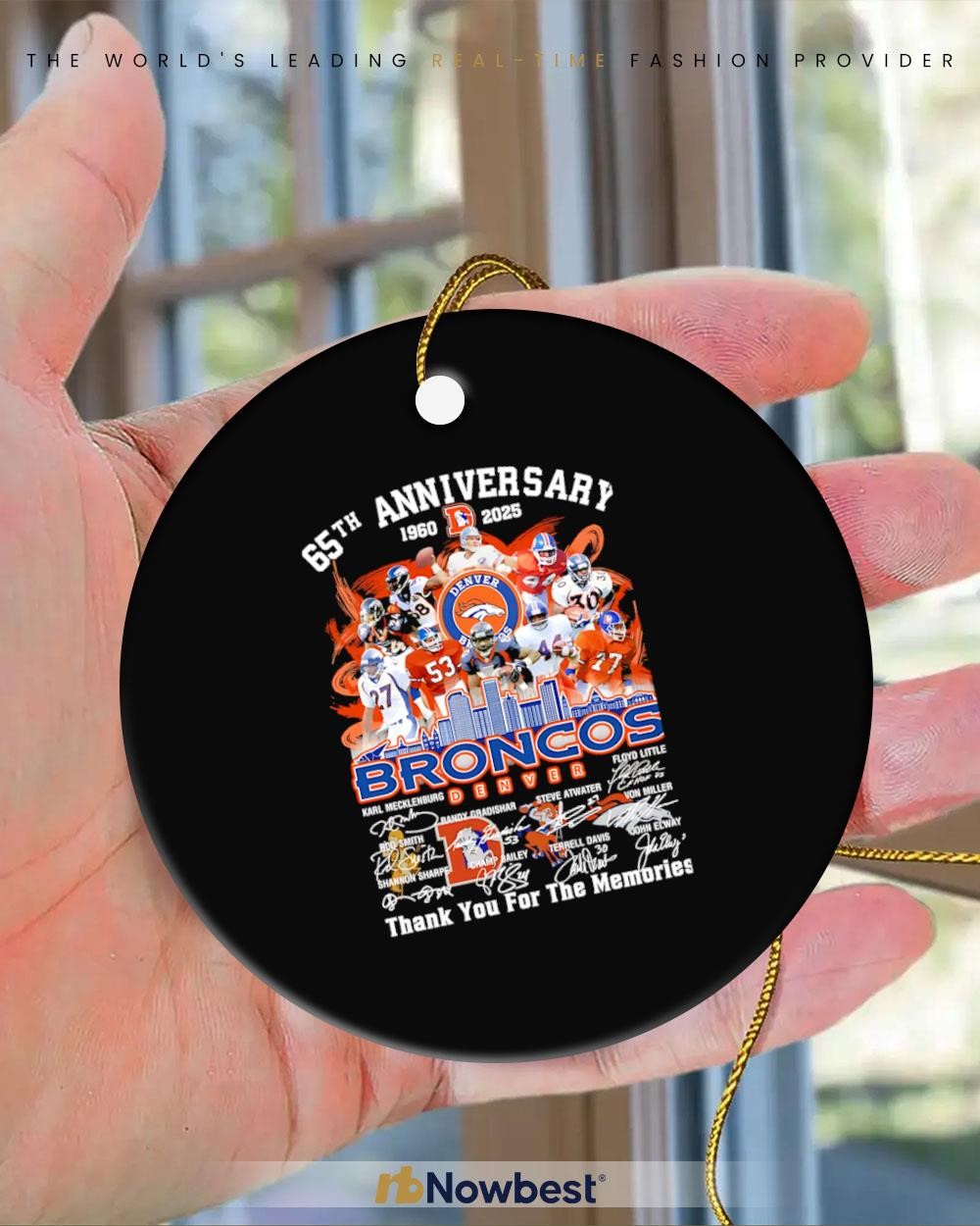 65th anniversary 1960 2025 Denver Broncos legends thank you