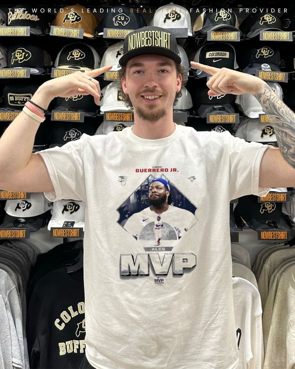 Blue Jays Vladimir Guerrero Jr. during his MVP ALCS series shirt