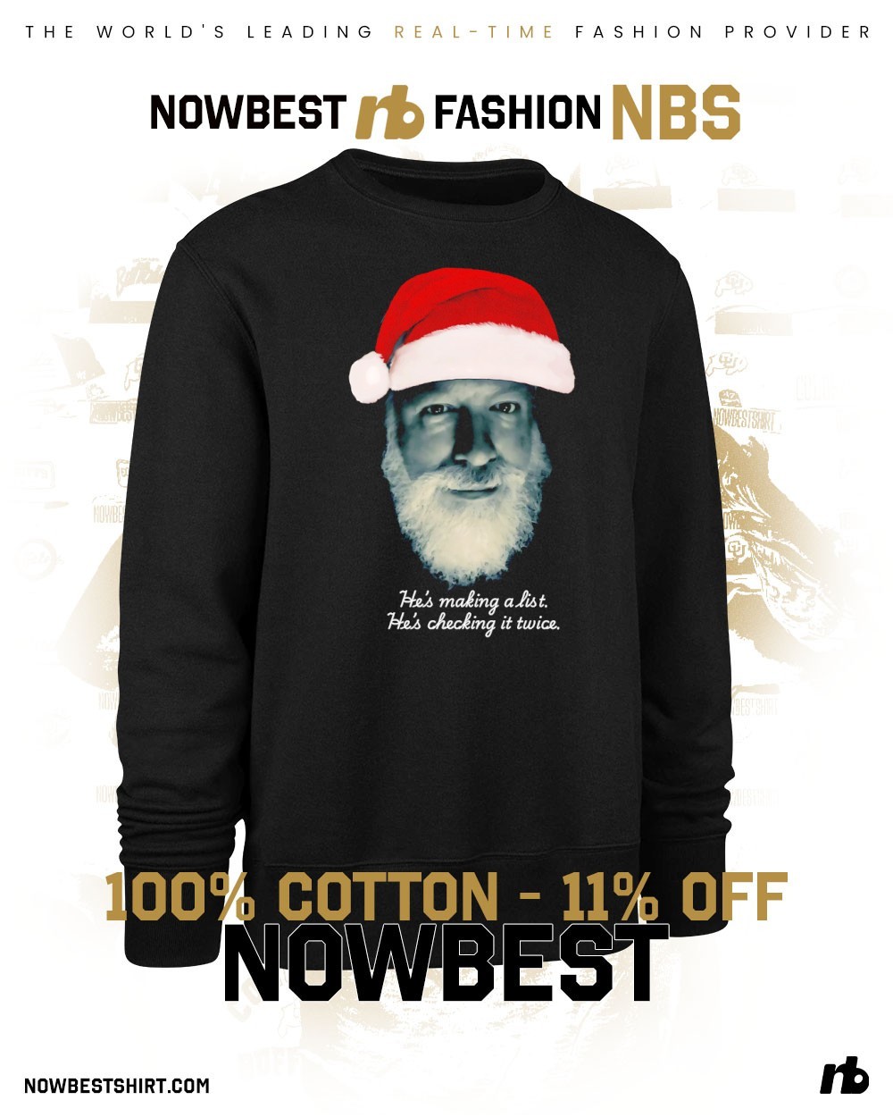 Chuck Norris Christmas Santa he's making a list he's