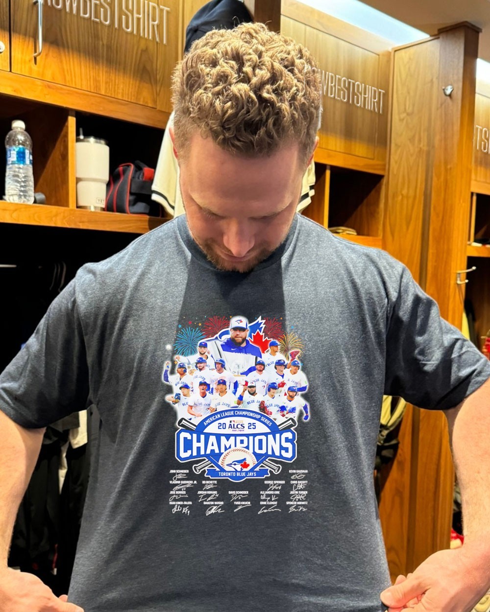 Toronto Blue Jays 2025 ALCS Champions signatures shirt, hoodie