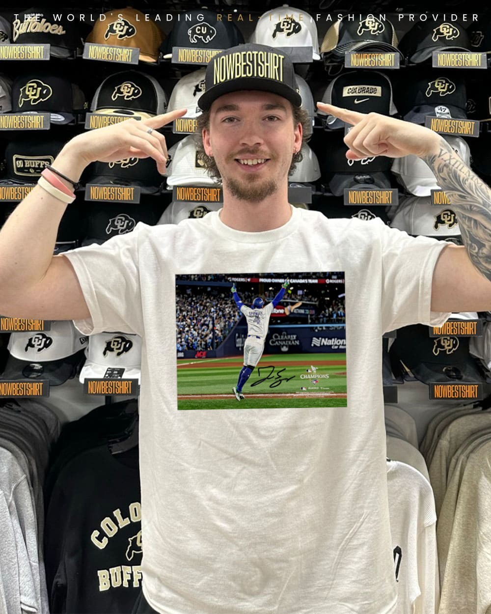 George Springer Toronto Blue Jays Autographed 2025 ALCS moment