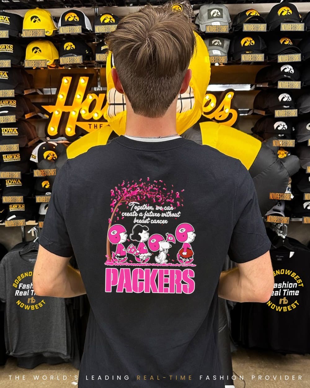 Green Bay Packers pink out together we can create a future without breast  cancer shirt, hoodie, sweatshirt \u0026 apparel, image size:1000x1250