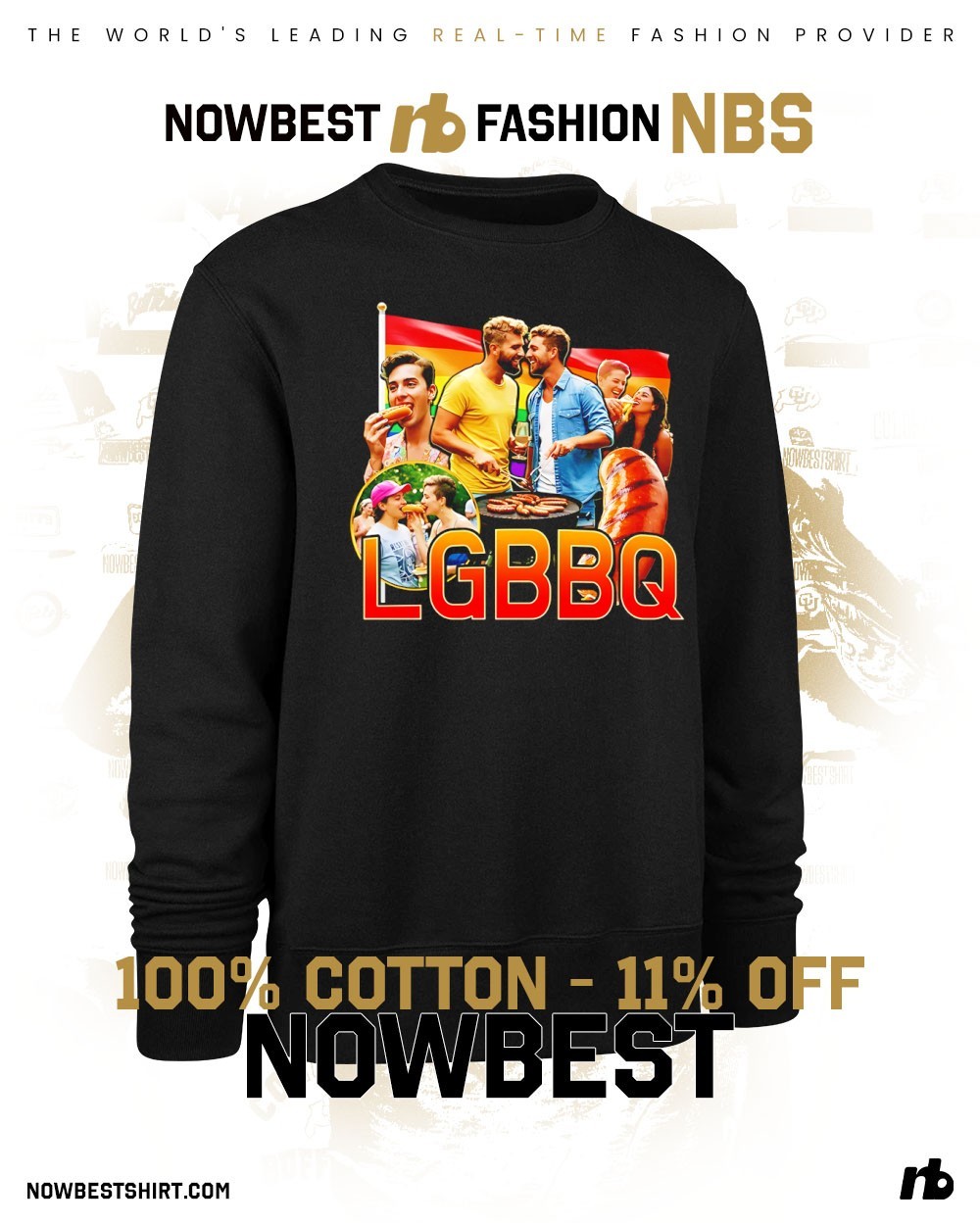 LGBBQ hot dog pride flag shirt, hoodie, sweatshirt & apparel