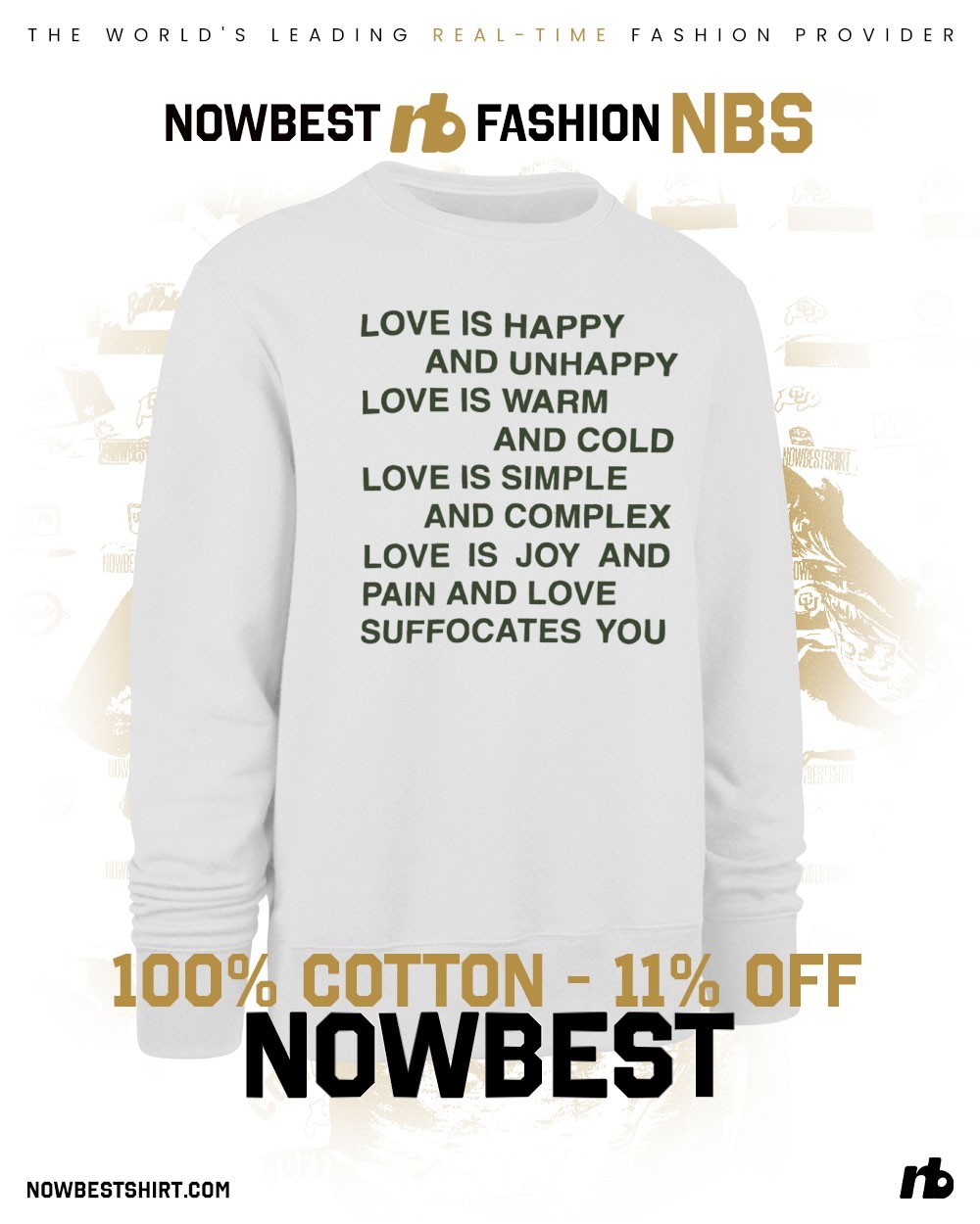 Love is happy and unhappy love is warm and cold love is simple and