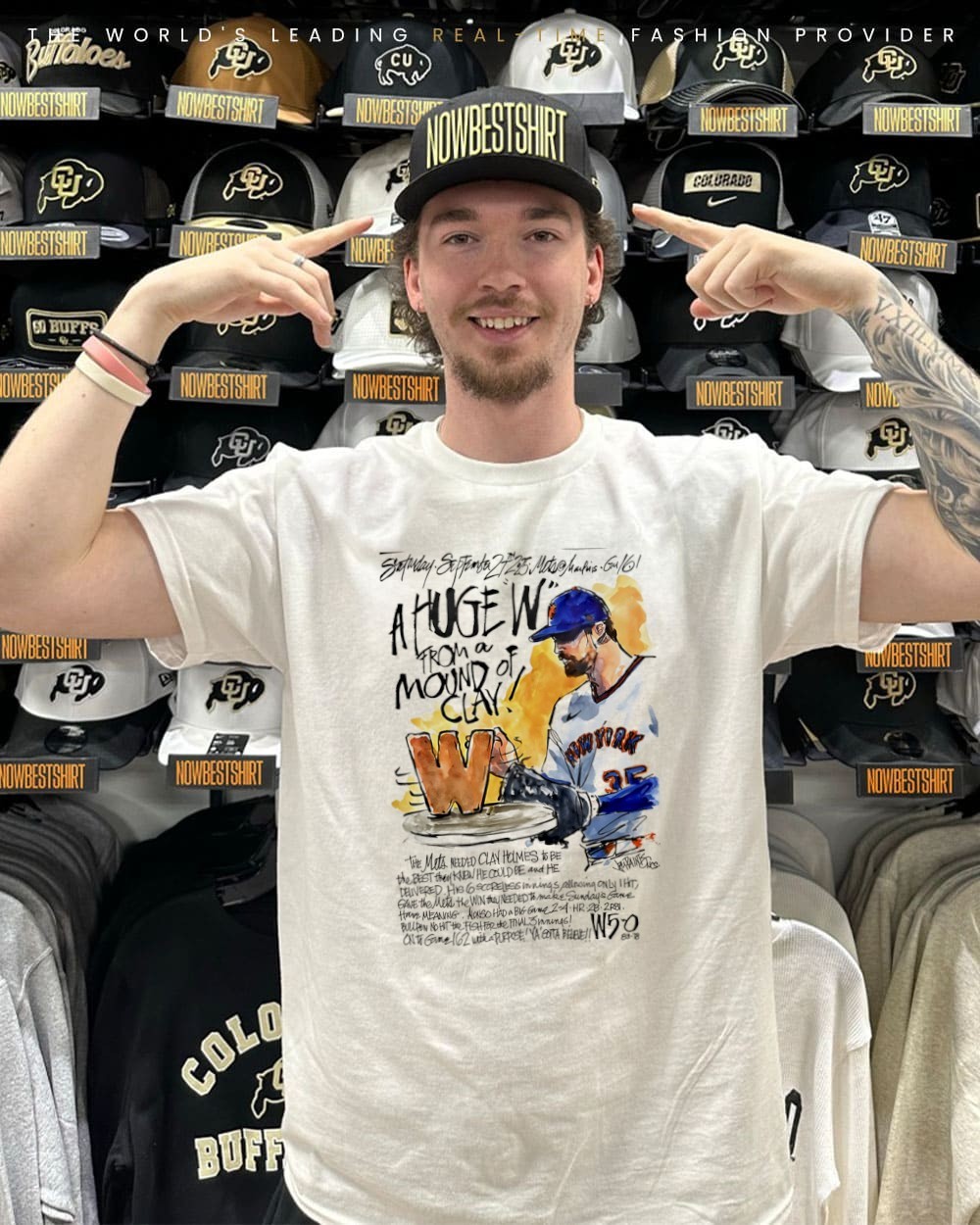 New York Mets Clay Holmes a huge W from a mound of Clay shirt