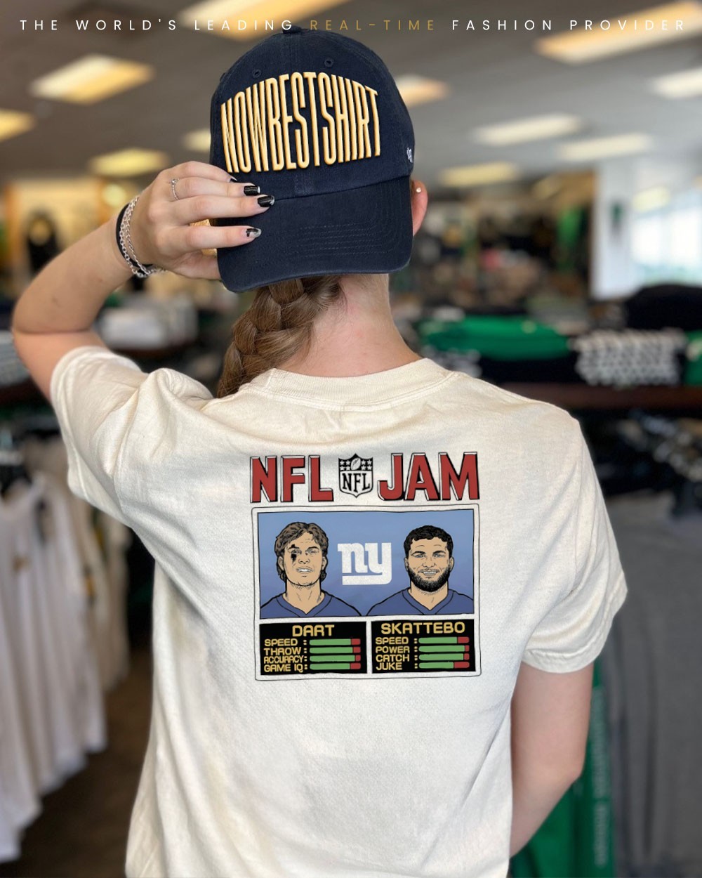 Official NFL Jam Cam Skattebo and Jaxson Dart New York Giants