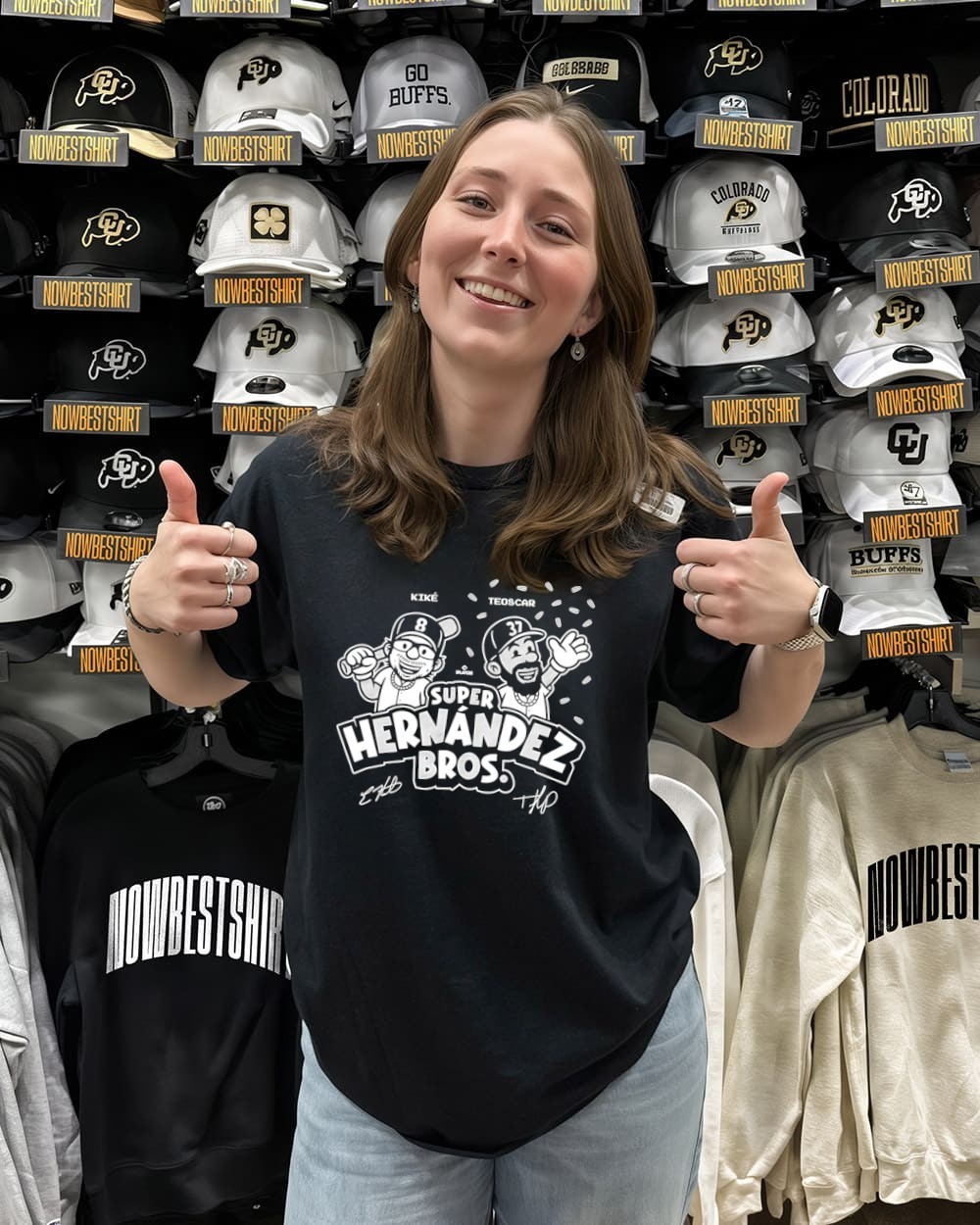 Super Hernández Bros Kike and Teoscar Dodgers signatures shirt