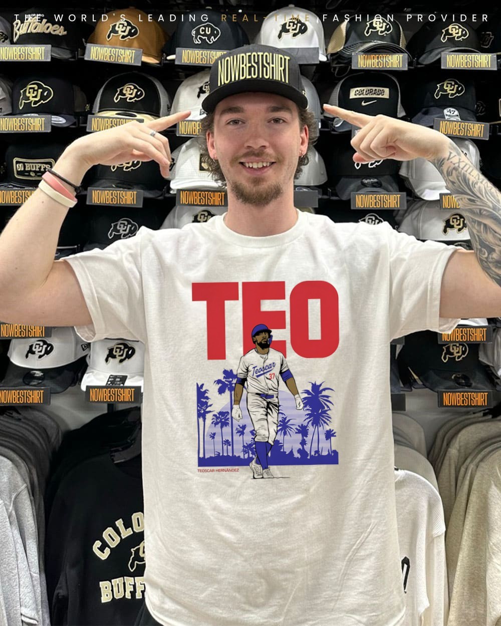 Teo Teoscar Hernandez Los Angeles Dodgers October baseball shirt