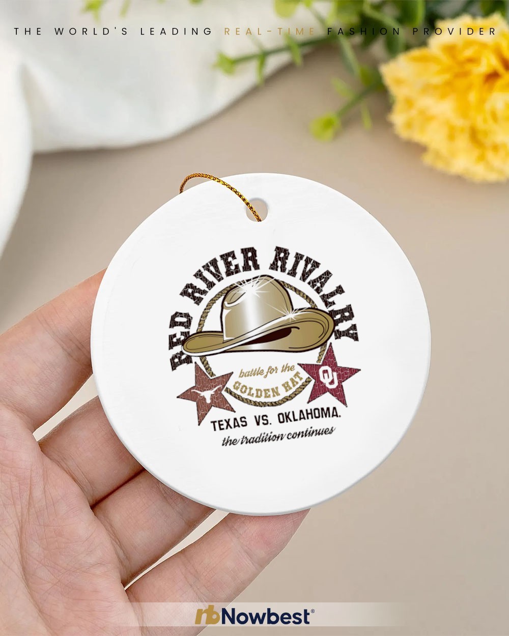 Texas Longhorns vs Oklahoma Sooners Red River Rivalry Golden Hat