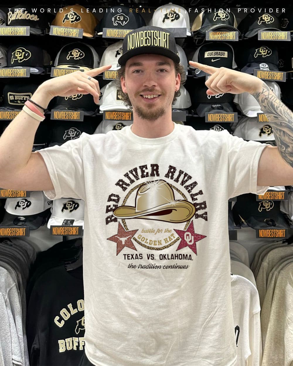 Texas Longhorns vs Oklahoma Sooners Red River Rivalry Golden Hat