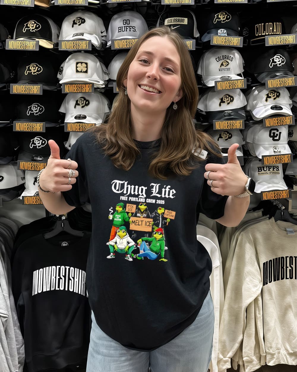 Thug Life Free Portland Crew 2025 Portland Frog No King shirt