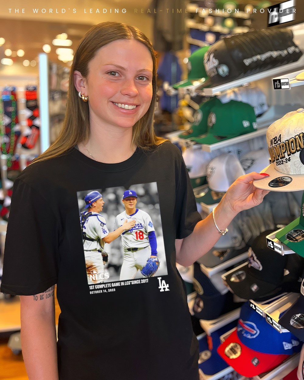 トップス yan Yoshinobu Yamamoto LA Dodgers 1st complete game in LCS since 2017