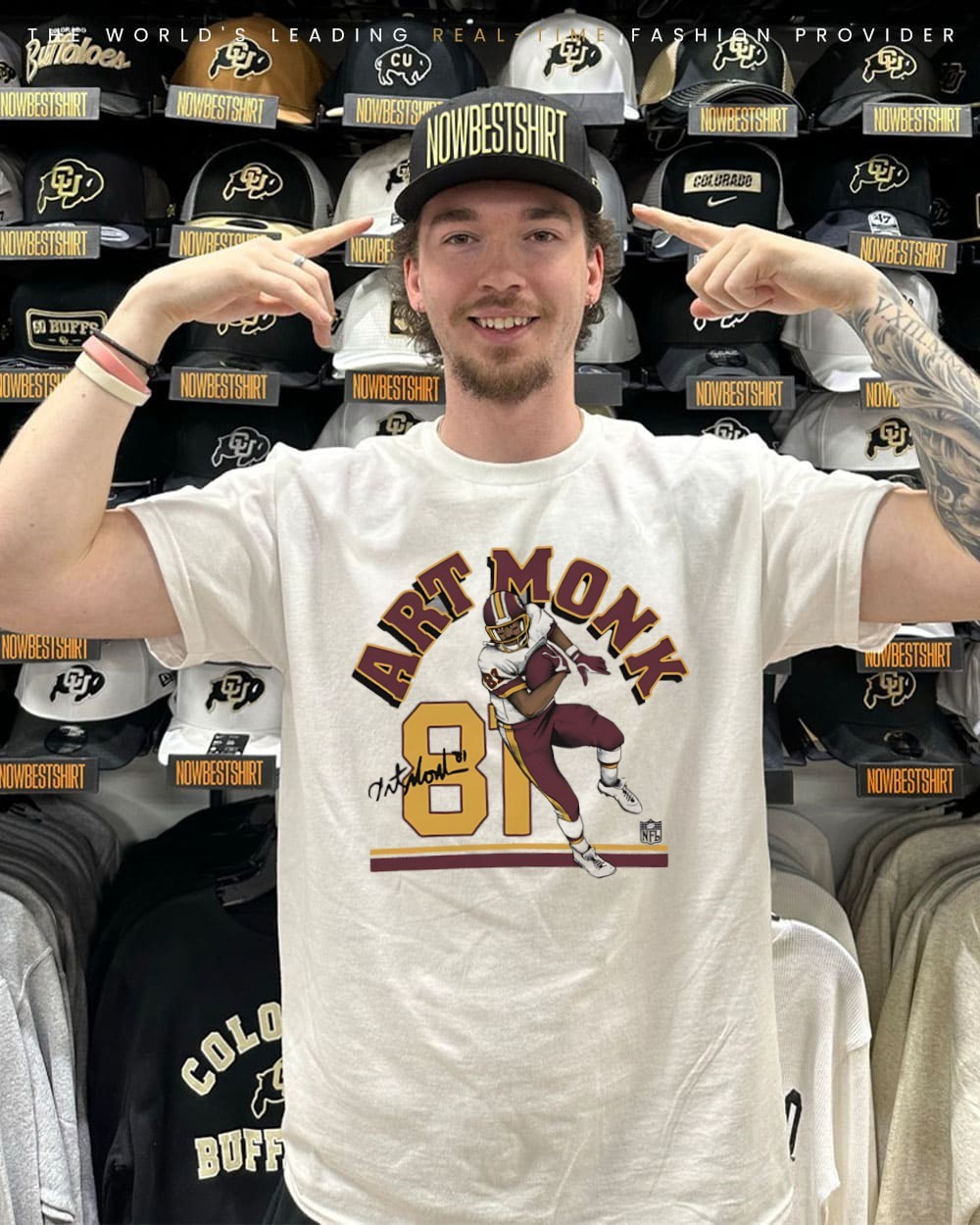 Art Monk 81 Washington Commanders player Illustration shirt