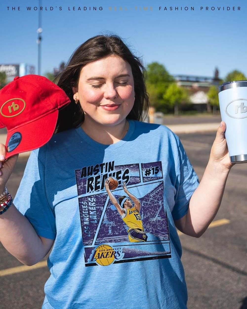 Austin Reaves 15 Los Angeles Lakers basketball graphic comic shirt