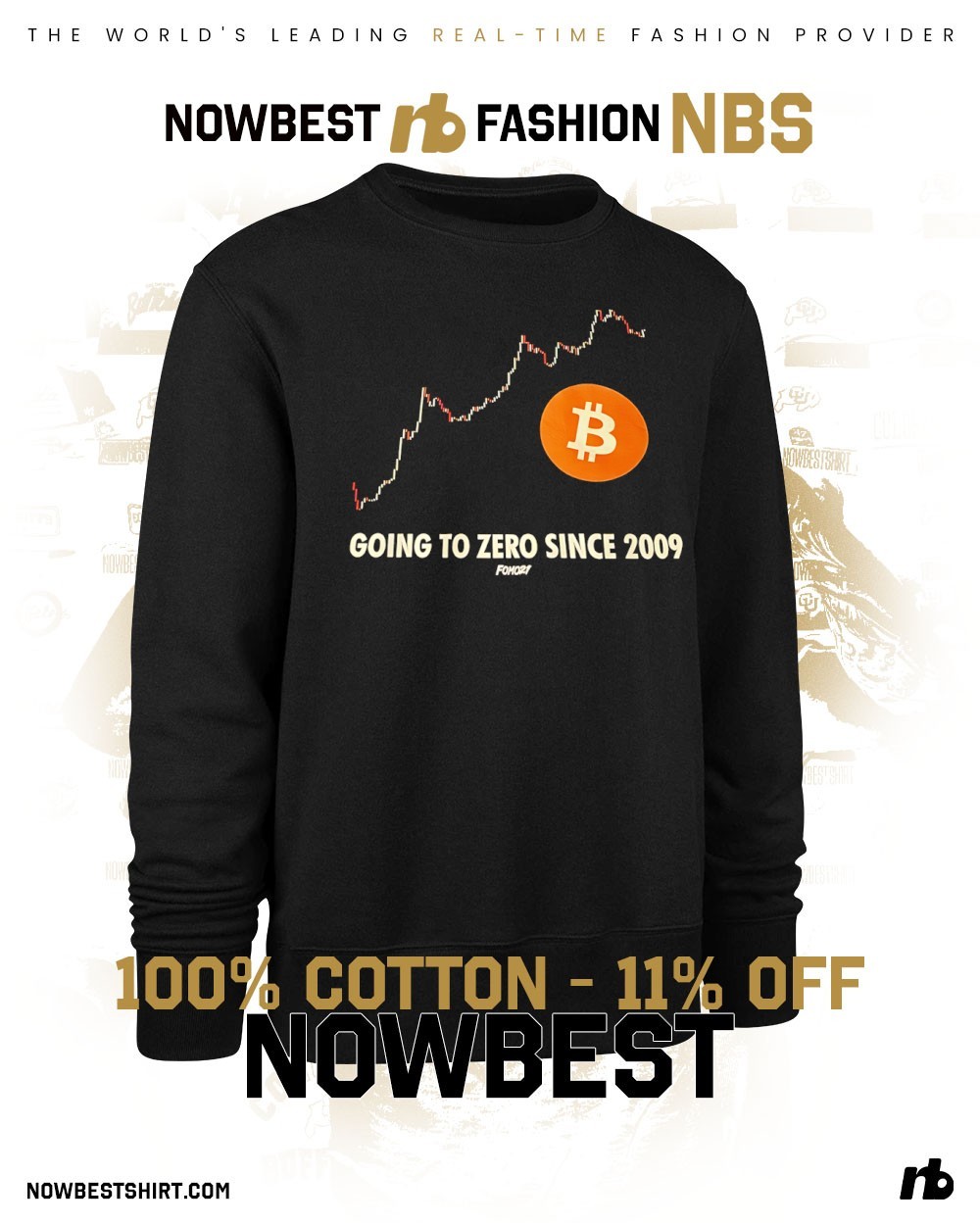 Bitcoin going zero since 2009 shirt, hoodie, sweatshirt & apparel