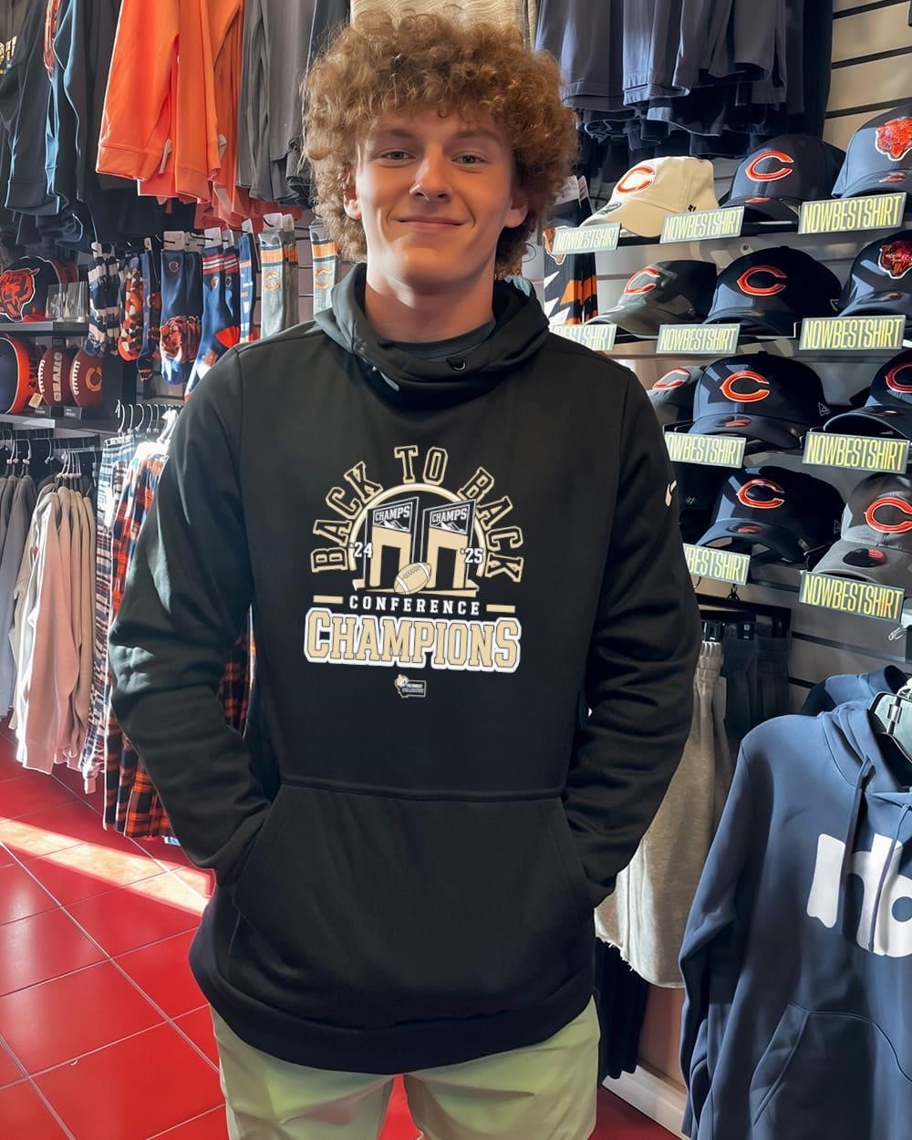 CLARK Memorial International ユニフォームとキャップ Bobcat Collective Back To Back Conference Champions '24 '25 shirt