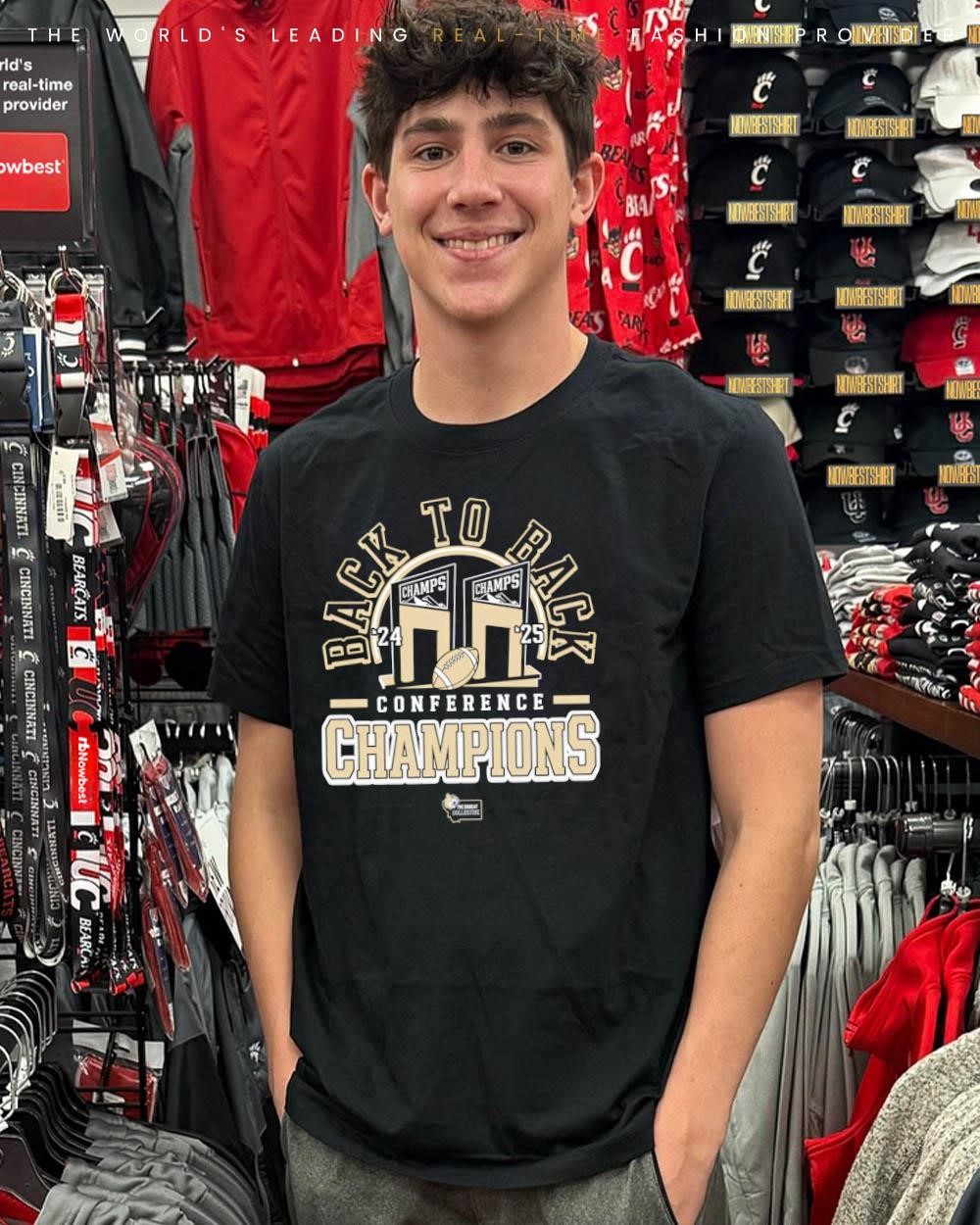 Bobcat Collective Back To Back Conference Champions '24 '25 shirt