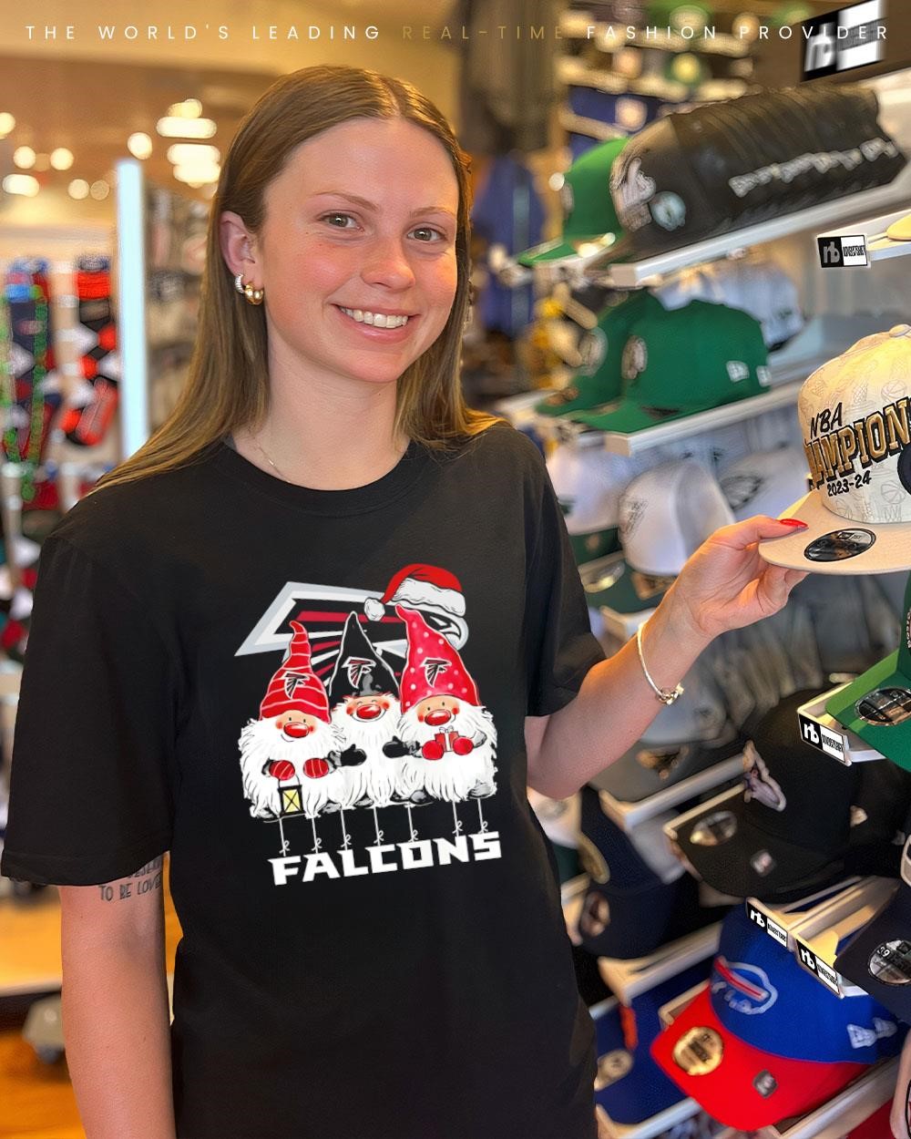 Gnomes x Atlanta Falcons Merry Christmas shirt, hoodie, sweatshirt