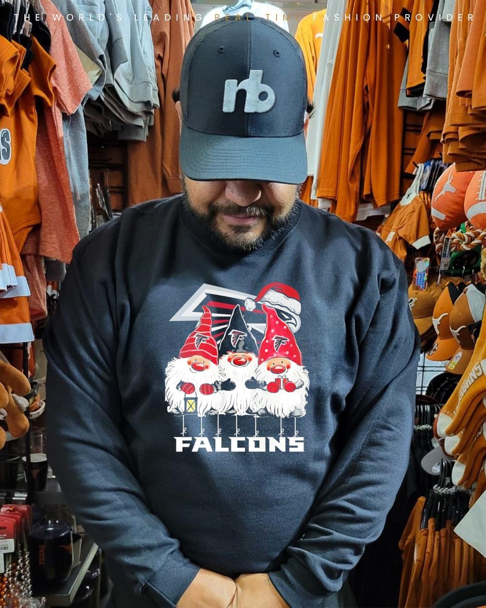 Gnomes x Atlanta Falcons Merry Christmas shirt, hoodie, sweatshirt