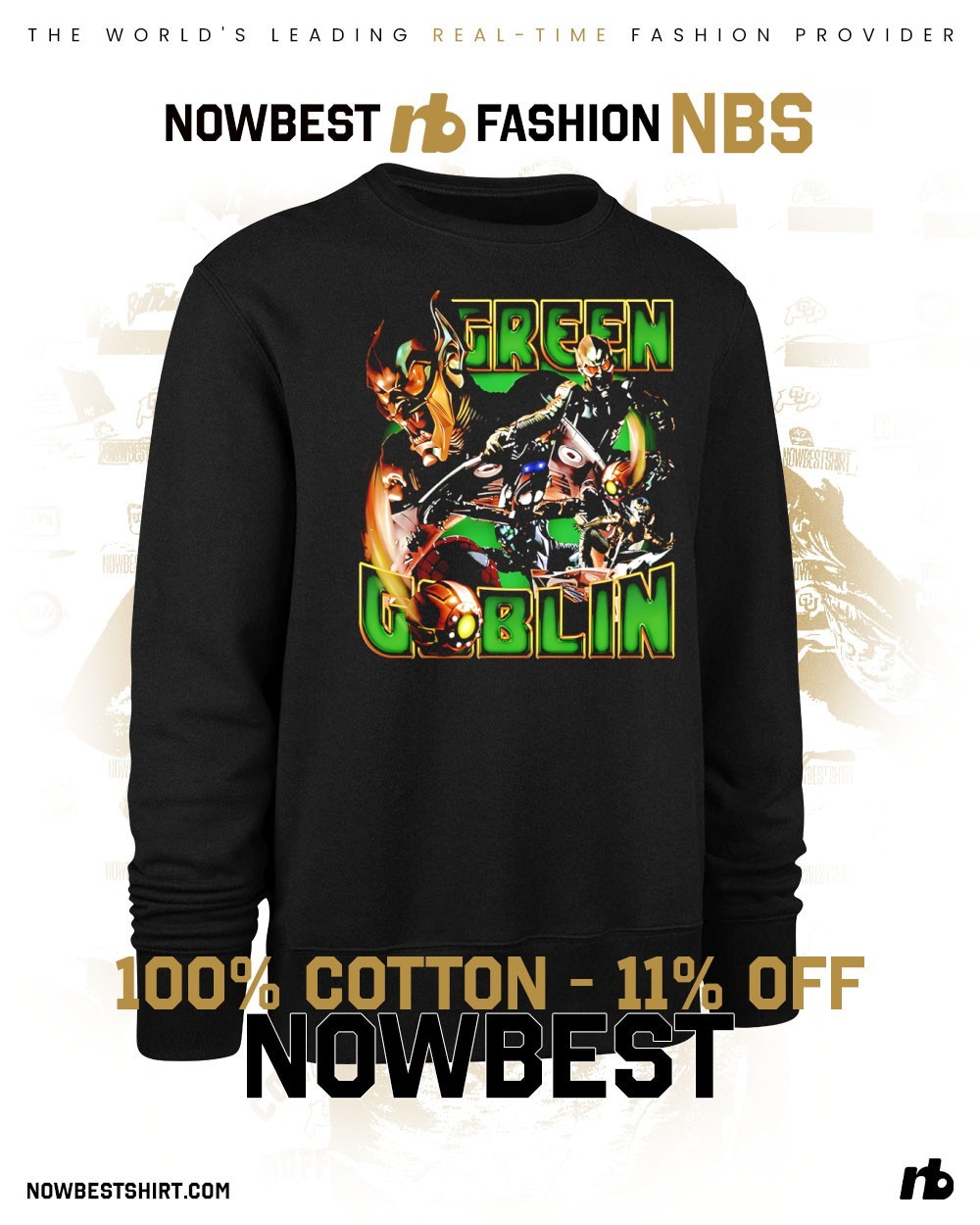 Labyrinth Merch Green Goblin Full Sleeve T-Shirt Oversized Hoodies