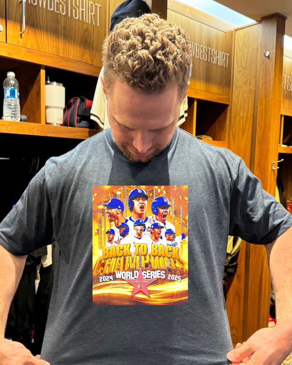 LA Dodgers 2024 2025 Back-to-back World Series Champions poster