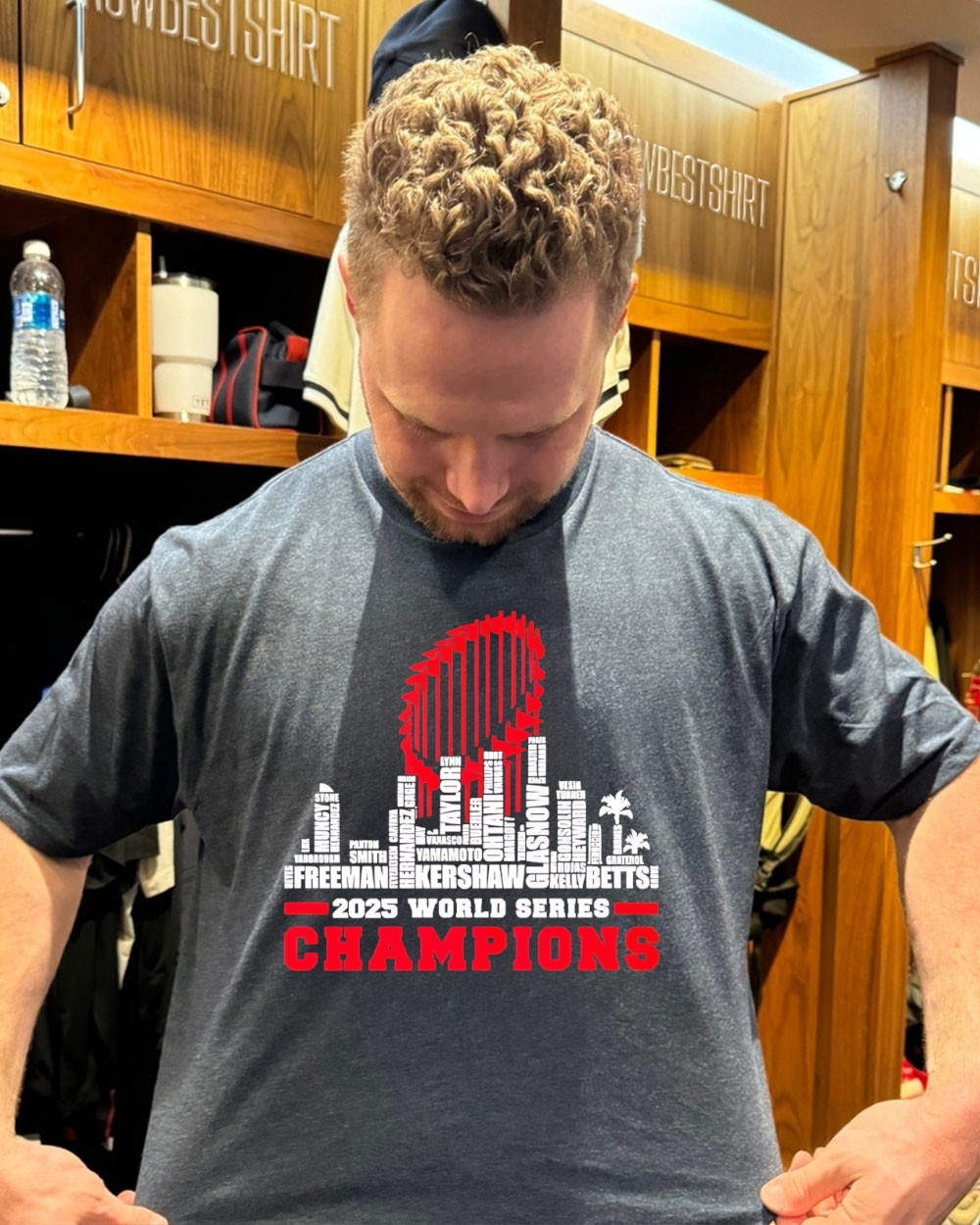 La Baseball World Series Champions 2025 all player name shirt