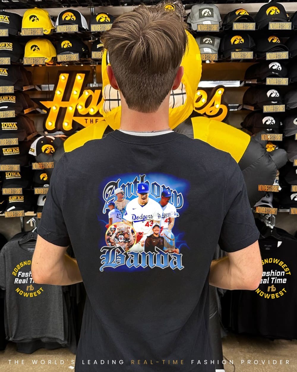 Los Angeles Dodgers Anthony Banda 2025 World Champs 90s bootleg