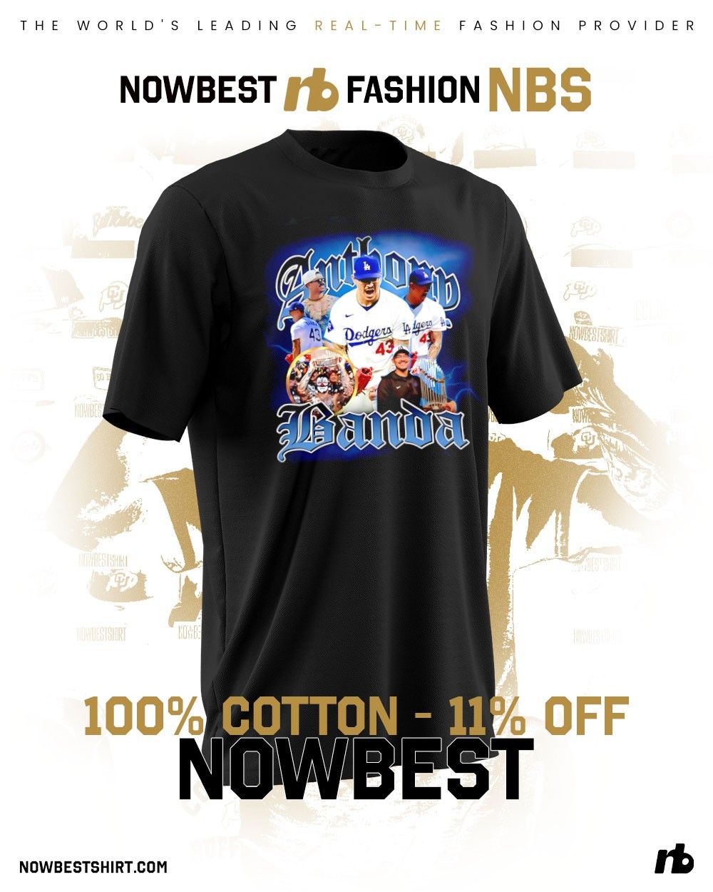 Los Angeles Dodgers Anthony Banda 2025 World Champs 90s bootleg
