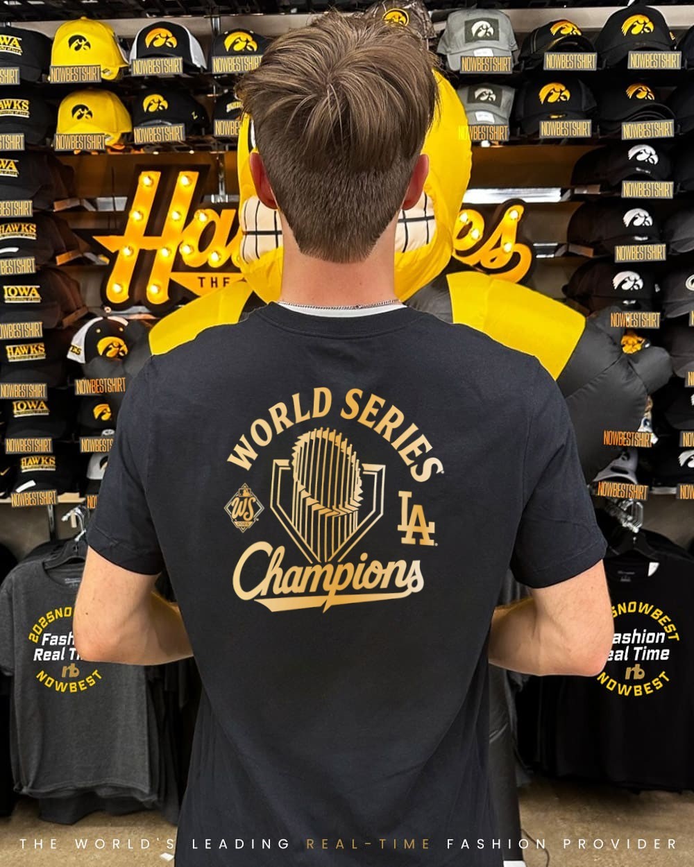 LA Dodgers Men's 2025 NLCS Champs Locker Room T-Shirt - The Locker Room Of Downey