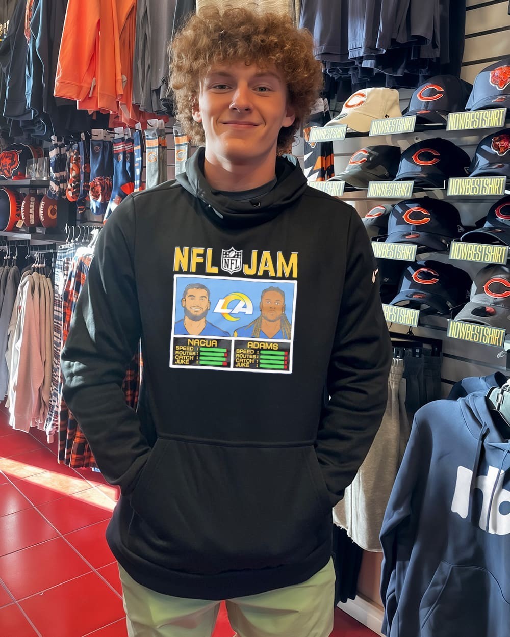 Puka Nacua and Davante Adams NFL Jam Los Angeles Rams shirt
