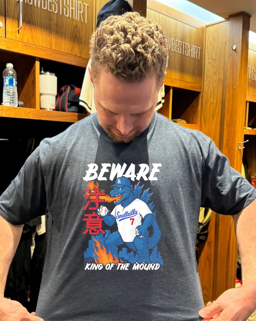 LYFT MLB コラボ　T-SHIRT - DODGERS sizeL LYFT MLB コラボ T-SHIRT - DODGERS sizeL